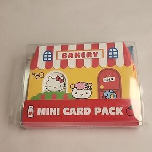Hello Kitty Mini Card Pack with Envelopes and Sealing Stickers NIP